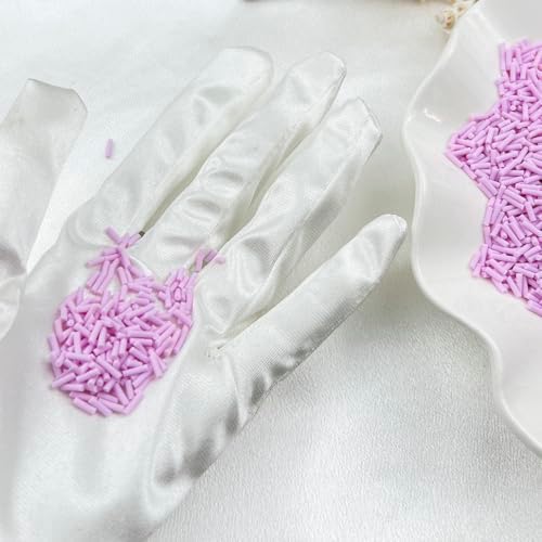 150g Fake Sprinkles Resin Sprinkles Clay Sprinkles Fake Candy Sprinkles Polymer Sprinkles Polymer Clay Slices for Resin Nail Slime Scrapbook DIY Art Crafts Making(244-light Purple)