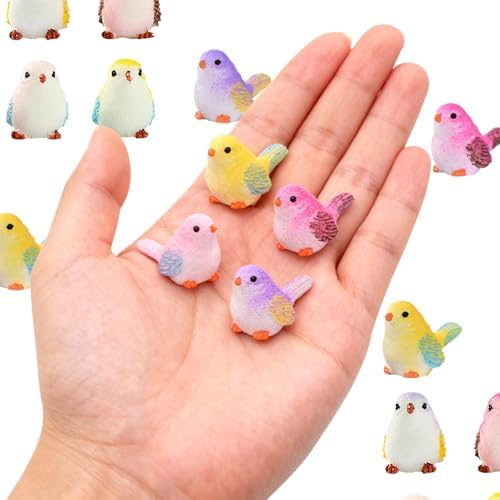 Mini Bird Figurines Resin Silicone Mold for DIY Fairy Garden Decor