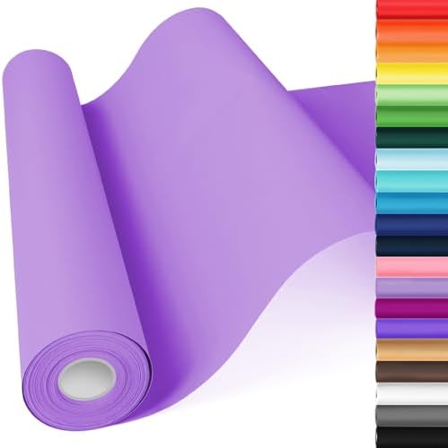 Purple Wrapping Paper,15"x900" Art Craft Paper Roll Bulletin Board Paper
