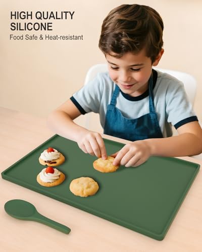 Silicone Art Mat for Crafts, 12" x 19" Waterproof Non-Slip Painting Mat