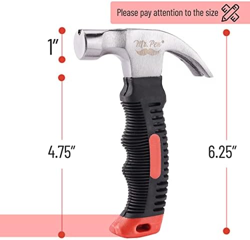 Mr. Pen- Claw Hammer, 8oz, Red, Magnetic
