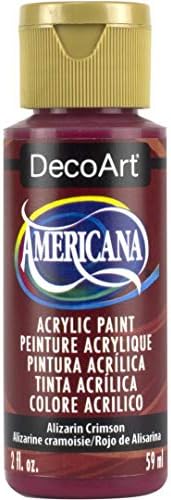 DecoArt Americana Acrylic Paint, 2-Ounce, Alizarin Crimson