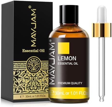 MAYJAM Lemon Essential Oil for Diffuser Soap Candle Making, 1.01fl.oz