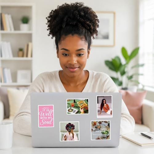 Affirmation Vision Board Supplies - 50 Pcs Black Girl Stickers Bulk