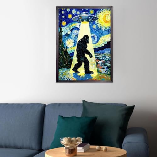 ARPADAMO Bigfoot Starry Diamond Art Kits for Adults Diamond Painting12x16in