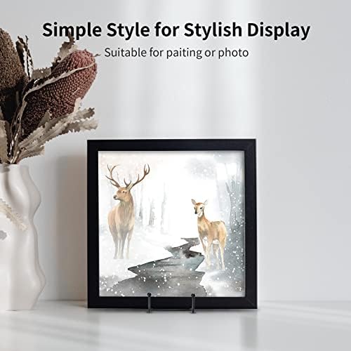 Kruodop 6 Inch Plate Stands for Display, 5 Pack Plate Holder Display Stand, Black Metal Frame Easel Holder Stand for Pictures,Book, Photo, Decorative Plate