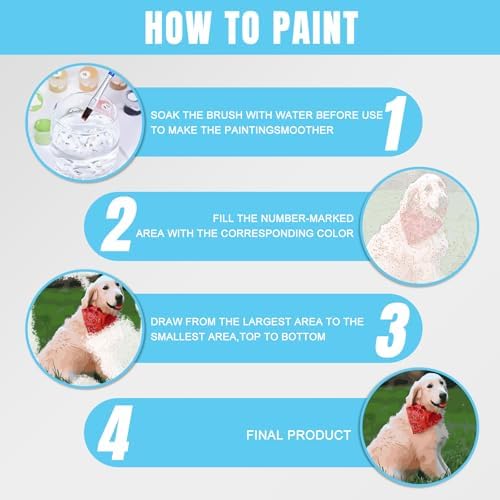 Custom Paint by Numbers Kit for Adults - Personalized DIY Canvas Art | Acrylic Painting Set with Brushes & Paints | Framed or Unframed Wall Decor | Complete Kit for Home | Unique Handmade Gift