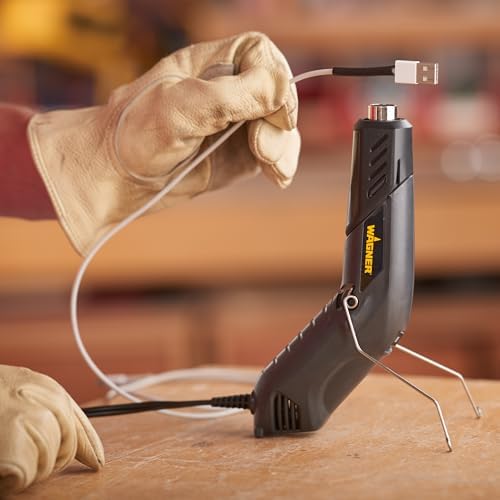 Wagner Spraytech HT400 Dual-Temperature Heat Gun, Craft Kit | Dual 450°F and 680°F settings support shrink tubing, embossing, crafts and sticker removal.