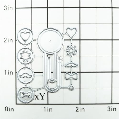 Hollow Paperclip Metal Cutting Dies for Card Making