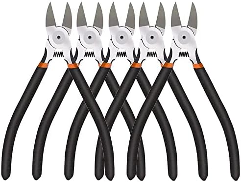 BOENFU Wire Cutters Heavy Duty 5 Pack Side Cutters 6 Inches Wire Snips Flush Cut Pliers Metal Cutting Tool for Crafting, Floral, Artificial Flowers, Chicken Wire, Electrical