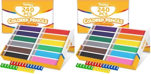 480 Packs Colored Pencils Bulk Classroom, Colored Pencils for Kids 12 Color