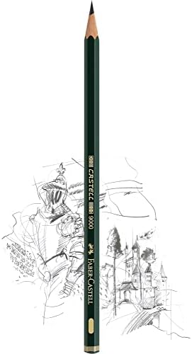 Faber-Castell Pencils, Castell 9000 Art graphite pencils, HB No.2 Pencil for drawing, writing, sketch, shading, artist, school supplies pencils - 12 pack (HB)