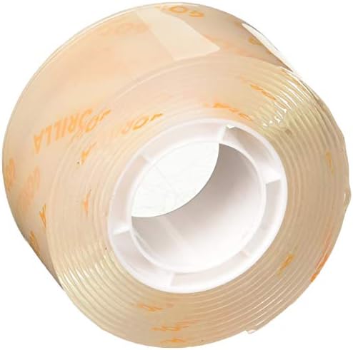 Gorilla Tough and Clear Mounting Tape, Double-Sided, 1" x 60", Clear - 24 Pack