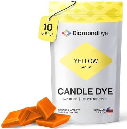 Yellow Candle Dye Chips, Soy & Paraffin Candle Making, 10 Pack