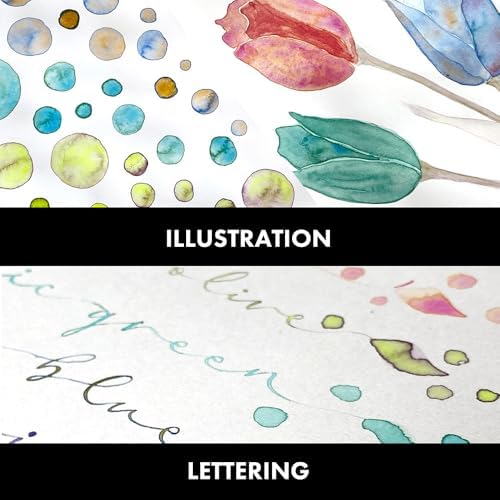 Kuretake Gansai Tambi GRANULATING COLORS 2, 5 Color Set, Made in Japan