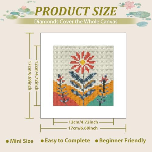 12 Pcs Small Diamond Art Kits Landscape Diamond Art Kits for Adults