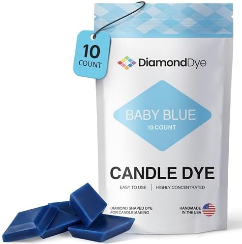 Baby Blue Candle Dye Chips, Soy & Paraffin Candle Making, 10 Pack