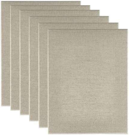 Jerry's Artarama Senso Clear Primed Linen Stretched Canvas 3/4", 6 Pack 24x36 in - Durable Canvas for Painting with Medium Tooth Linen Weave Surface, Ideal for Oil, Acrylic and Alkyd Colors