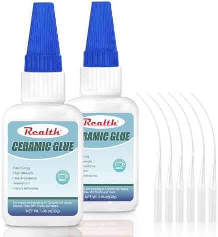 Waterproof Ceramic Glue 30g 2 Pack Instant Drying Heat-Resistant Waterproof