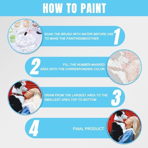 Custom Paint by Numbers Kit for Adults - Personalized DIY Canvas Art | Acrylic Painting Set with Brushes & Paints | Framed or Unframed Wall Decor | Complete Kit for Home | Unique Handmade Gift