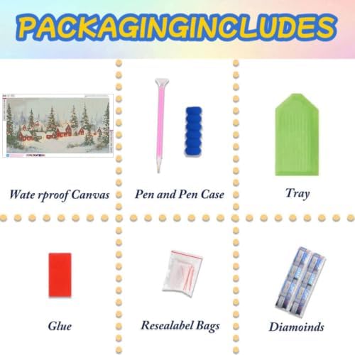 Lophomie Diamond Art Kits for Adults, Large Diamond Painting Kits 28x16 in