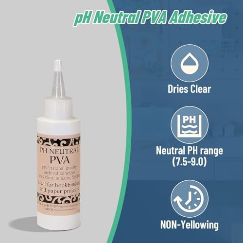 Books By Hand PH Neutral PVA Adhesive, Water-Soluble, 4 Ounce