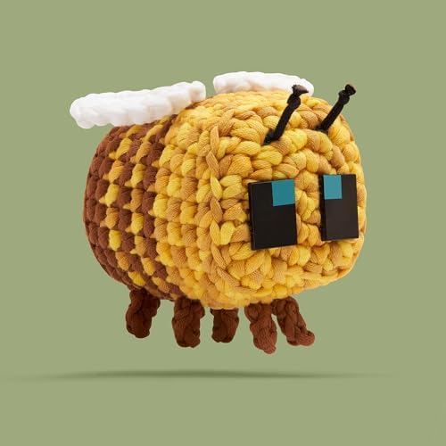The Woobles Minecraft Crochet Kit for Beginners (Bee)