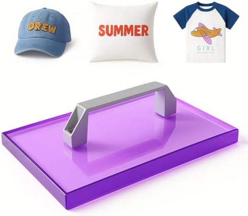 HTV Cooling Block with Handle for T Shirt, 9.5" x 4.72" Craft Tool Cooler for Heat Press, Heat Transfer Vinyl, Sublimation Paper, DTF Film, Sublimation HTV, Iron on Vinyl, Heat Transfer Paper