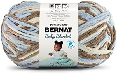 Bernat BABY BLANKET BB Little Cosmos Yarn - 1 Pack of 10.5oz/300g - Polyester - #6 Super Bulky - 220 Yards - Knitting/Crochet