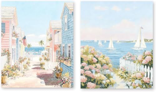 2Pack Ocean Diamond Art Kits for Adults, Diamond Painting Kits for Beginner