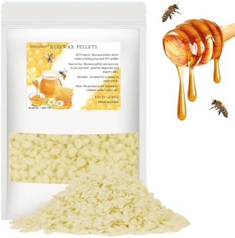 1LB Beeswax Pellets Beeswax for Candle Making Organic Beeswax Pellets for Skin Beeswax Beads Beeswax Bulk Beeswax for Candle Making DIY and Craft Project