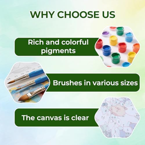Amaieuin Paint by Numbers Kit for Adults,Cactus Canvas Paint by Numbers for Adults,DIY Paint by Number Adult for Home Decor Gifts 16x20in