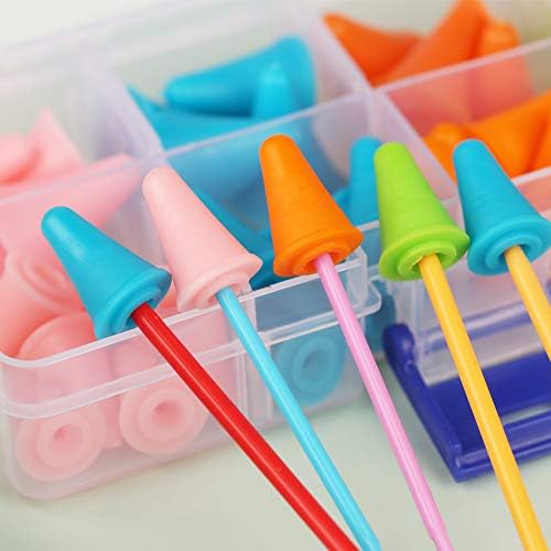 JNENERY 48PCS Knitting Needles Point Protectors, 2 Sizes Needle Stoppers