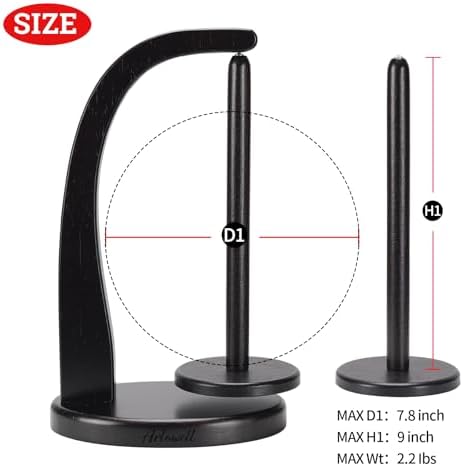 FLYKEY Yarn Holder for Crocheting with Magnetic Yarn Spinner-Black-Enlarged