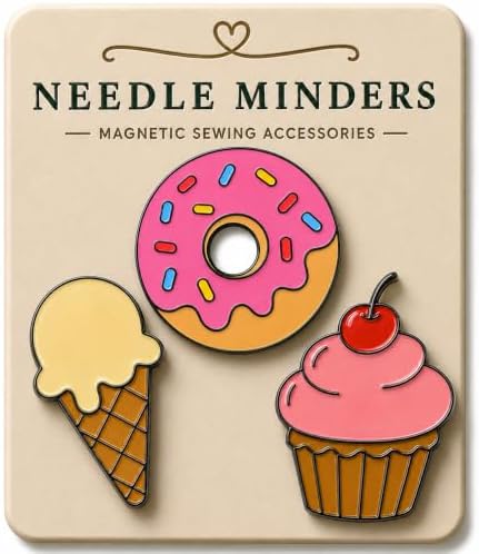 Kraftex Magnetic Needle Minder. Needleminder for Embroidery & Sewing. Cute Needlepoint Accessories. Magnetic Needle Holder for Cross Stitch. Cute Magnet Pin Gift