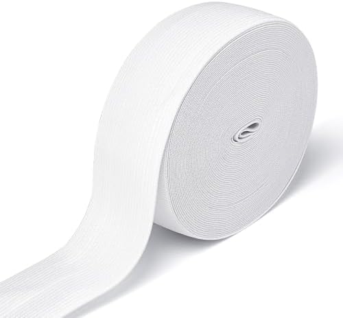 Airisoer Elastic Bands for Sewing 1.5 Inch x 32 Yards, White