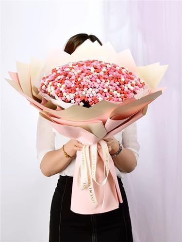 1080 Sheets Origami Star Paper 5 Pink Color Strips Double Sided Lucky Star Decoration Folding Paper for DIY Hand Art Supplies (Pink-1080 sheets)