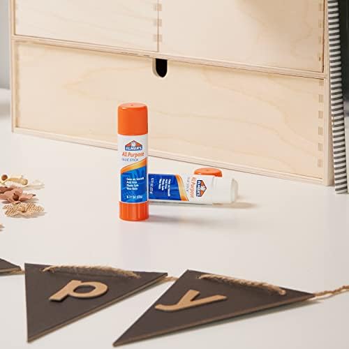 Elmer's All Purpose Glue Sticks,Washable & Non-Toxic,Clear,22 Grams,- Classroom,Household,Craft Projects,Poster,Vision Board,#1 Teacher Brand,12 Count (Pack of 8)