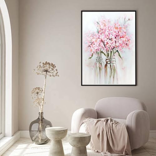 Flowers Diamond Art Kits for Adults, Diamond Painting Kits for Beginner