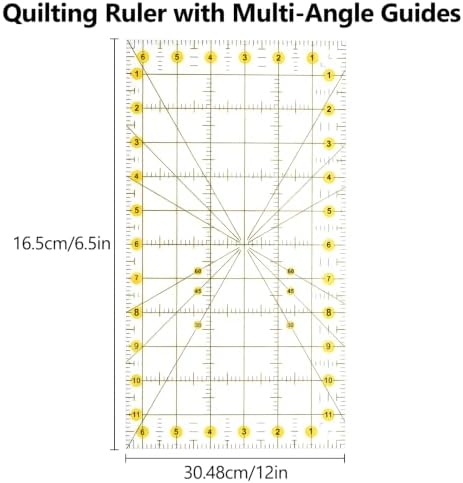 12x18in Self Healing Cutting Mat Kit with Ruler & Knife, for Sewing DIY
