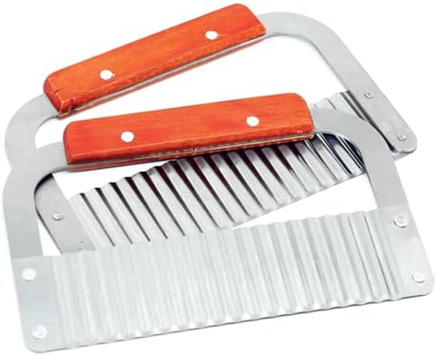 2-Pack Stainless Steel Wavy Soap Cutter Soap Making Tools Hardwood Handle Pro. Supply