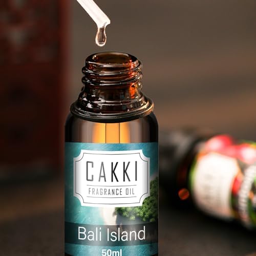 Essential Oils for Diffusers for Home, Scent-Bali Island, Single Large Size 50ml, Cakki Fragrance Oils, for Candle Making, Diffuser Oil Scents