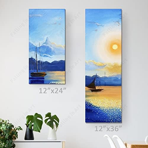 Falling in Art 2 Pack 12x36 Unfinished Birch Wood Panels Kit for Painting