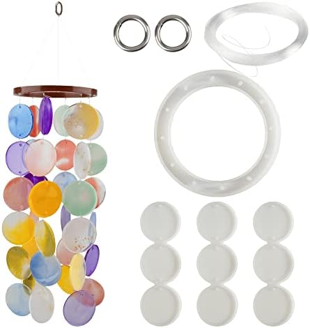 Temlum Silicone Resin Molds for Wind Chime | DIY Resin Wind Chime Molds Resin Casting Mold for Home Décor Resin Craft Supplies