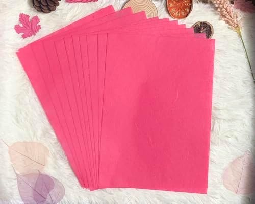A5 50 Sheets Natural Fiber Mulberry Tree, Mulberry paper Sheets Square Origami, Arts Folding Craft, Decoration, Paper for DIY Crafts. 8.3" x 5.8" (Wedding Tone, A5)
