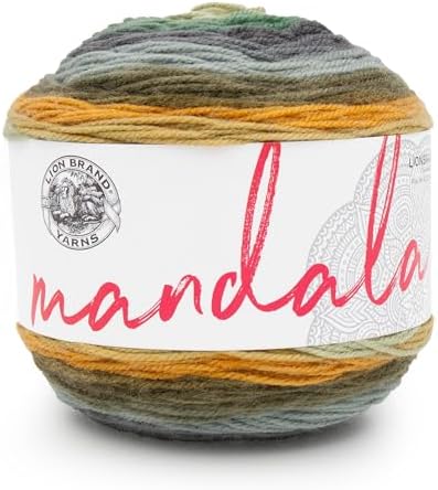 Lion Brand Yarn, Mandala DK Crochet Yarn, Werewolf, Multicolor, 1 Pack