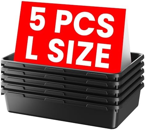A-LUGEI【Large Size】【5 Pcs】 Tool Box Organizer Tray Divider Tool Chest