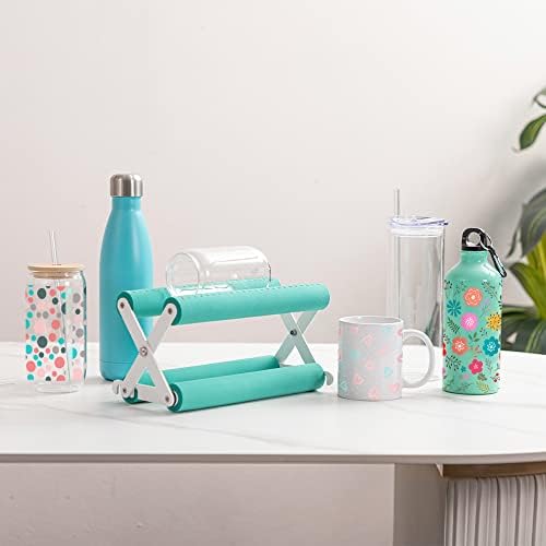 PYD Life Cup Tumbler Cradle Holder for Sublimation Craft Mint Green