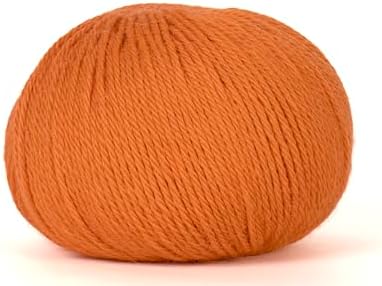 100% Baby Alpaca Yarn for Knitting & Crocheting - Set of 2 Skeins of Premium Yarn DK - Lightweight, Hypoallergenic & Thermal Peru Made - Ideal for Delicate Projects (RE784 - Burnt Orange)