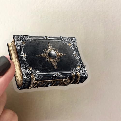 50pcs Transparent Vintage Witchy Stickers for Kids,Dark Witchy Magic Sticker Waterproof PET Stickers for Scrapbook Journaling Photo Album Collage Card Gothic Aesthetics Sticker for Teens and Adults